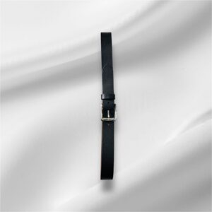 black leather belt