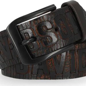 Black Leather Fancy Belt